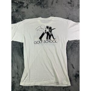 Vintage Jamaica Golf School Tee XL Sun Island 50/50 Palm Tree Graphic‎ Shirt